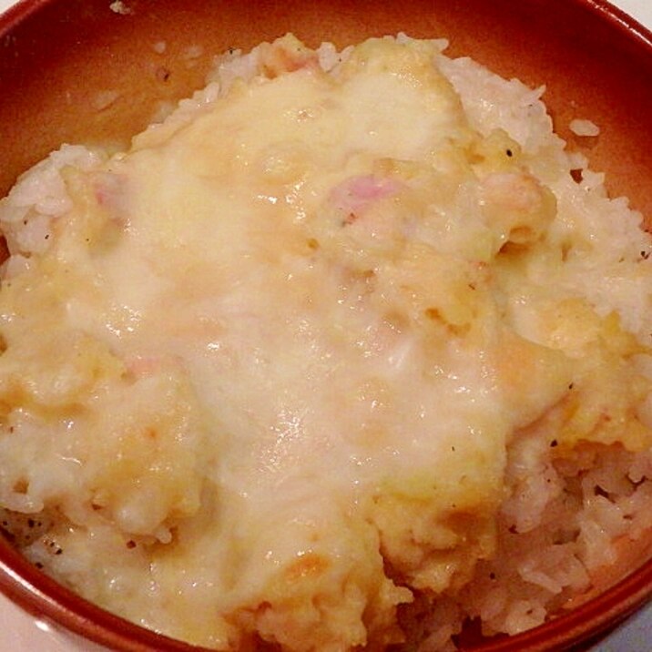 ポテトサラダの残りで★簡単★ポテトドリア